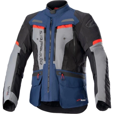 Alpinestars Bogota PRO Drystar modro-černo-červená bunda na motorku