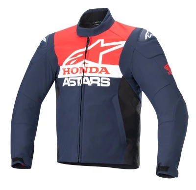 Alpinestars SMX Waterproof Honda modro-černo-červeno-bílá bunda na motorku