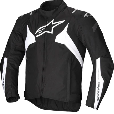 Alpinestars T-JAWS V4 Waterproof černo-bílá pánská bunda na motorku