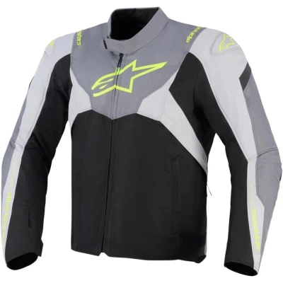 Alpinestars T-JAWS V4 Waterproof černo-světle šedo-šedá pánská bunda na motorku