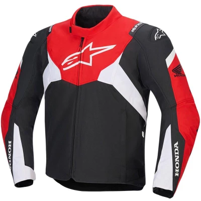 Alpinestars T-Jaws V4 Waterproof kolekce Honda černo-červeno-bílá bunda na motorku