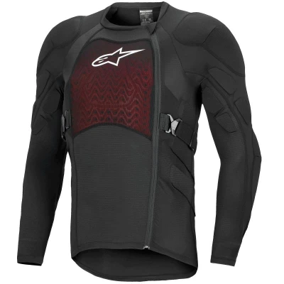 Alpinestars Bionic Plasma LT černo-červeno-bílý chránič těla s dlouhým rukávem