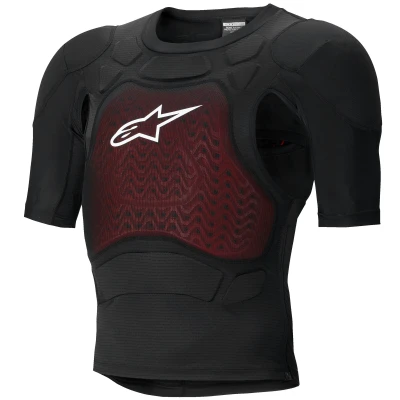 Alpinestars Bionic Plasma LT černo-červeno-bílý chránič těla s krátkým rukávem