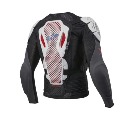 Alpinestars Chránič těla Bionic Plus 2 Honda kolekce 2024 bílo-modro-červeno-černý POUZE 2XL (VÝPRODEJ)