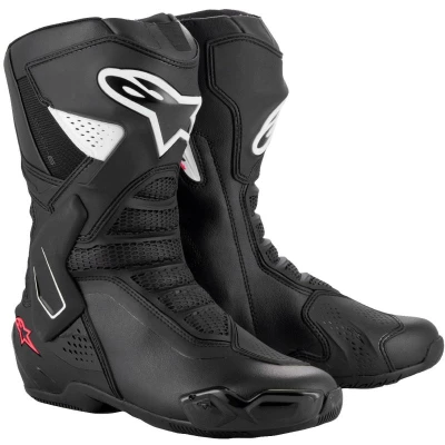 Alpinestars Stella SMX-6 3 černo-bílo-růžové dámské boty na motorku