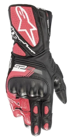 Alpinestars SP-8 černo-bílo-růžové dámské rukavice na motorku