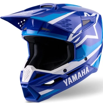 Alpinestars S-M3 YAMAHA modro-bílá dětská motokrosová helma na motorku