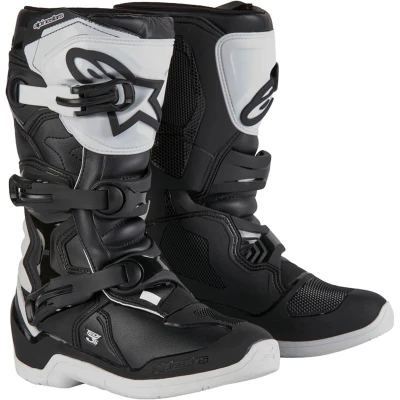 Alpinestars Tech 3S Youth bílo-černé dětské boty na motorku
