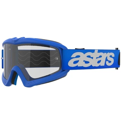 Alpinestars Vision Youth Blaze modré s čirým zorníkem dětské motokrosové brýle