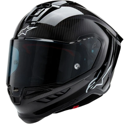 Alpinestars Supertech R-10 Solid carbon černá integrální helma na motorku
