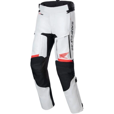 Alpinestars Bogota PRO Drystar Honda světle šedo-červeno fluo-černé pánské motocyklové kalhoty
