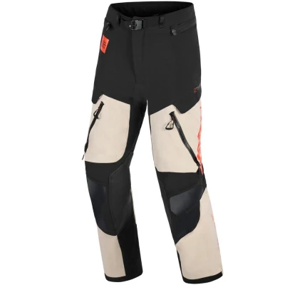 Alpinestars Halo PRO Drystar XF krémovo-černo-červené motocyklové kalhoty