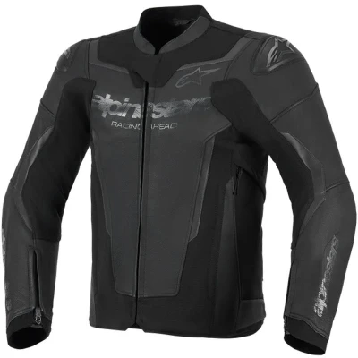 Alpinestars GP Force V2 černo-černá kožená bunda na motorku