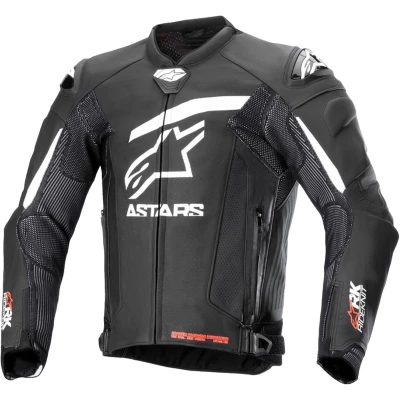 Alpinestars GP Plus R 4 Rideknit černo-bílá kožená bunda na motorku