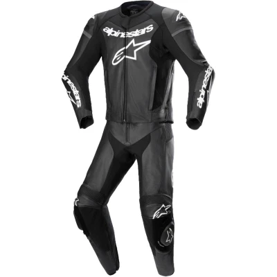 Alpinestars GP Force Lurv černo-bílá kožená dvoudílná moto kombinéza