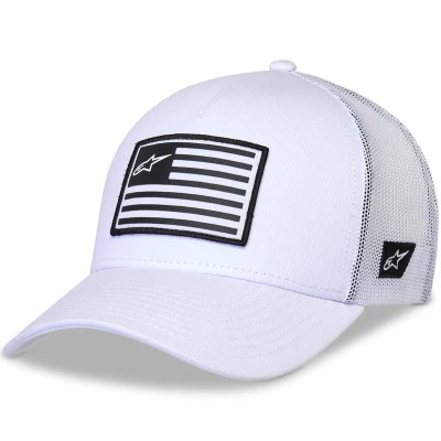 Alpinestars Flag Snap bílo-bílá kšiltovka