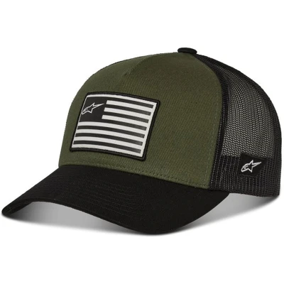 Alpinestars Flag Snap Hat zeleno-černá kšiltovka