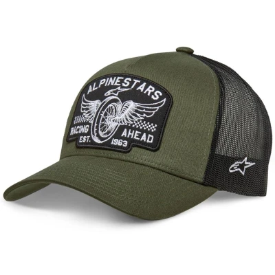 Alpinestars Heritage Patcher zeleno-černá kšiltovka