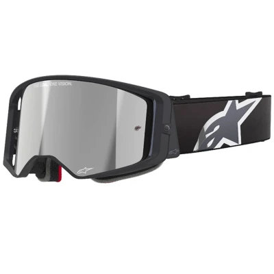 Alpinestars Supertech Corp černo-šedé se stříbrným zorníkem motokrosové brýle