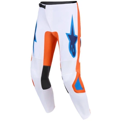 Alpinestars Fluid Grid oranžovo-modro-bílé motokrosové kalhoty