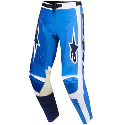 Alpinestars Racer Air Portl modro-bílé motokrosové kalhoty