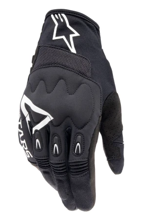 Alpinestars Techdura černo-bílé motokrosové rukavice