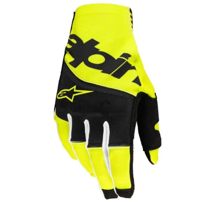 Alpinestars Techstar černo-fluo žluté pánské motokrosové rukavice na motorku
