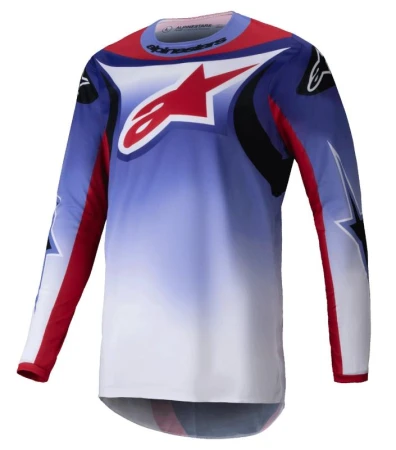 Alpinestars Fluid Wurx fluo fialovo-červený motokrosový dres