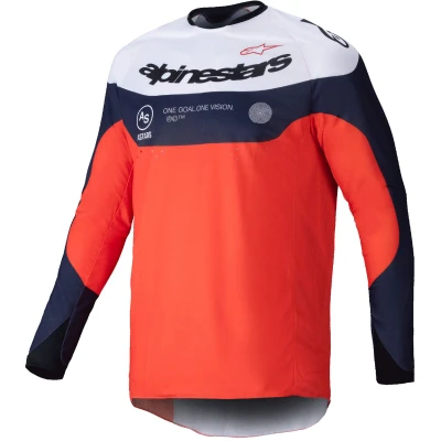 Alpinestars PRO-Dura modro-oranžovo-bílý motokrosový dres