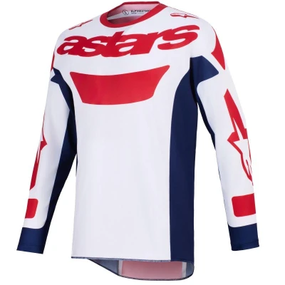 Alpinestars Racer Riway bílo-modro-červený motokrosový dres