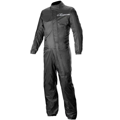 Alpinestars Hurricane Rain 2 černá nepromokavá kombinéza