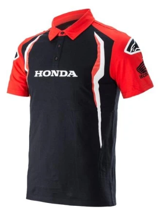 Alpinestars Honda červeno-černé pánské polo triko