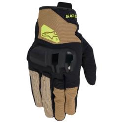 Alpinestars Rukavice na motorku Chrome V2 tmavě khaki-černo-žluté Alpinestars Rukavice na motorku Chrome V2 tmavě khaki-černo-žluté