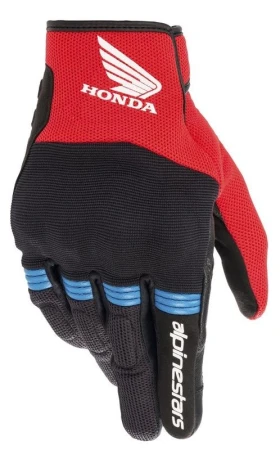 Alpinestars Rukavice na motorku Copper Honda kolekce 2025 černo-červeno-modré