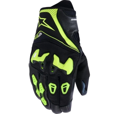 Alpinestars SP-R PRO černo-fluo žluté rukavice na motorku