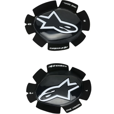 Alpinestars GP Plus černo-bílé kolenní slidery na motorku, 2 ks