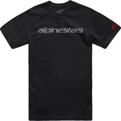 Alpinestars Linear Wordmark 2.0 CSF černo-šedo-červené pánské tričko