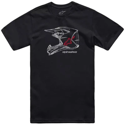Alpinestars MX Helmet CSF černé pánské tričko