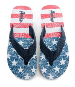 American Club 690-21 modré pánské žabky