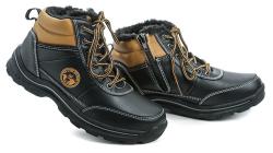 American Club ES46-19 černé zimní dětské boty