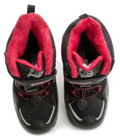 American Club HL-31-21 černo červené dětské zimní boty