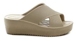 American Club NH164 béžové dámské plážovky na klínu