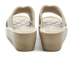American Club NH164 béžové dámské plážovky na klínu