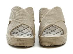 American Club NH164 béžové dámské plážovky na klínu