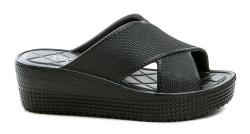 American Club NH164 černé dámské plážovky na klínu