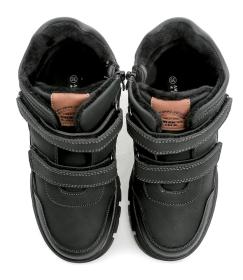 American Club XD137 čierne detské zimné topánky