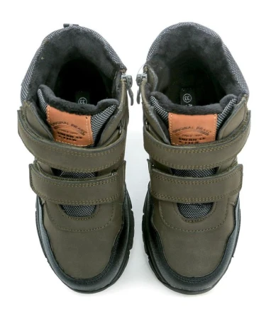 American Club XD141 khaki dětské zimní boty