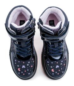 American Club XD149 navy dětské zimní boty