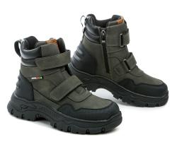 American Club XD158 khaki dětské zimní boty