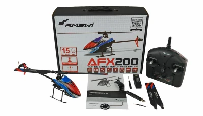 Amewi AFX200 jednorotorový vrtulník 4-kanálový 6G RTF 2,4 GHZ, mod 1-2